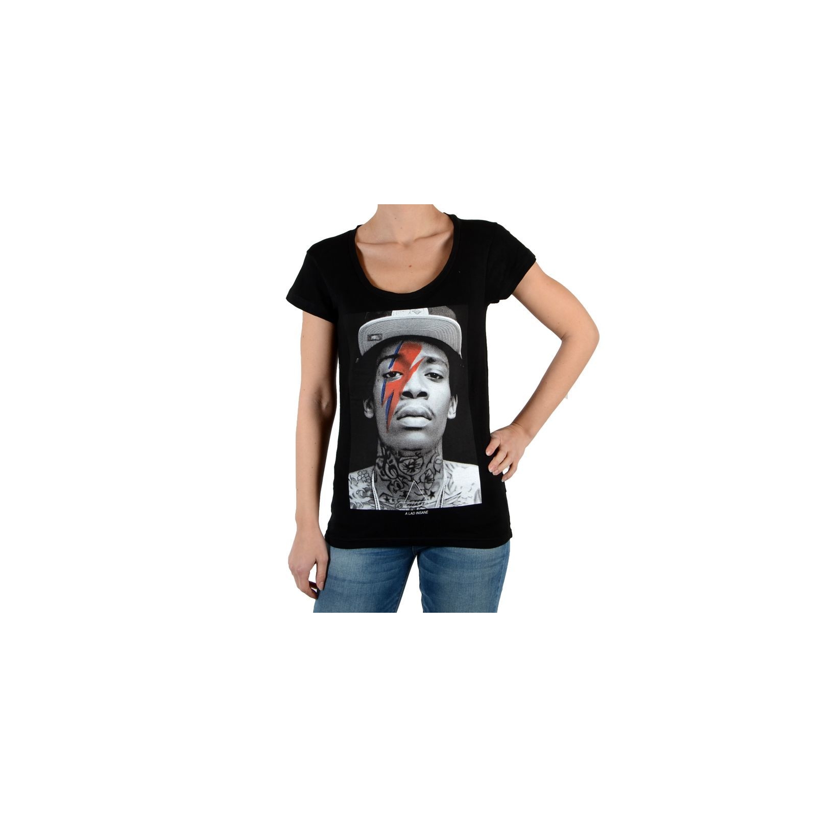 Tee Shirt Eleven Paris Kalifa W Eclair Wiz Khalifa Noir