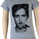 Tee Shirt Little Eleven Paris Fille Little Berty Robert Pattinson Gris Chiné