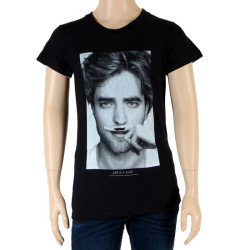 Tee Shirt Little Eleven Paris Fille Little Berty Robert Pattinson Noir