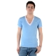 T-Shirt Eleven Paris L2 Basic Double V SS Bleu Azur