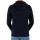 Sweat Capuche Zip Ymcmb Bleu Marine / Rouge / Jaune