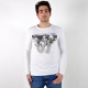 T-shirt Energie Long Dickey A00010 Blanc / Violet
