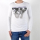 T-shirt Energie Long Dickey A00010 Blanc / Violet