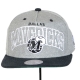 Casquette Mitchell and Ness Dallas Gris / Noir