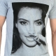 Tee Shirt Eleven Paris Kimmy M Kim Kardashian Gris Chiné