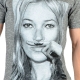 Tee Shirt Eleven Paris Kamy V2 M Kate Moss Gris Coton Vintage
