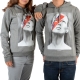 Sweat Little Eleven Paris Katos Kate Moss Mixte (Garçon / Fille) Gris