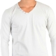 Tee Shirt Little Eleven Paris Basic V LS Mixte (Garçon / Fille) Gris Clair Ciment