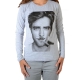 Tee Shirt Little Eleven paris Berty LS Mixte (Garçon / Fille) Robert Pattinson Gris