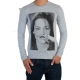 Tee Shirt Little Eleven paris Chris LS Mixte (Garçon / Fille) Kristen Stewart Gris