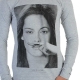 Tee Shirt Little Eleven paris Chris LS Mixte (Garçon / Fille) Kristen Stewart Gris