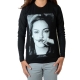 Tee Shirt Little Eleven paris Chris LS Mixte (Garçon / Fille) Kristen Stewart Noir