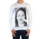 Tee Shirt Little Eleven paris Chris LS Mixte (Garçon / Fille) Kristen Stewart Blanc