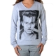 Tee Shirt Little Eleven paris JD LS Mixte (Garçon / Fille) Jonhy Depp Gris