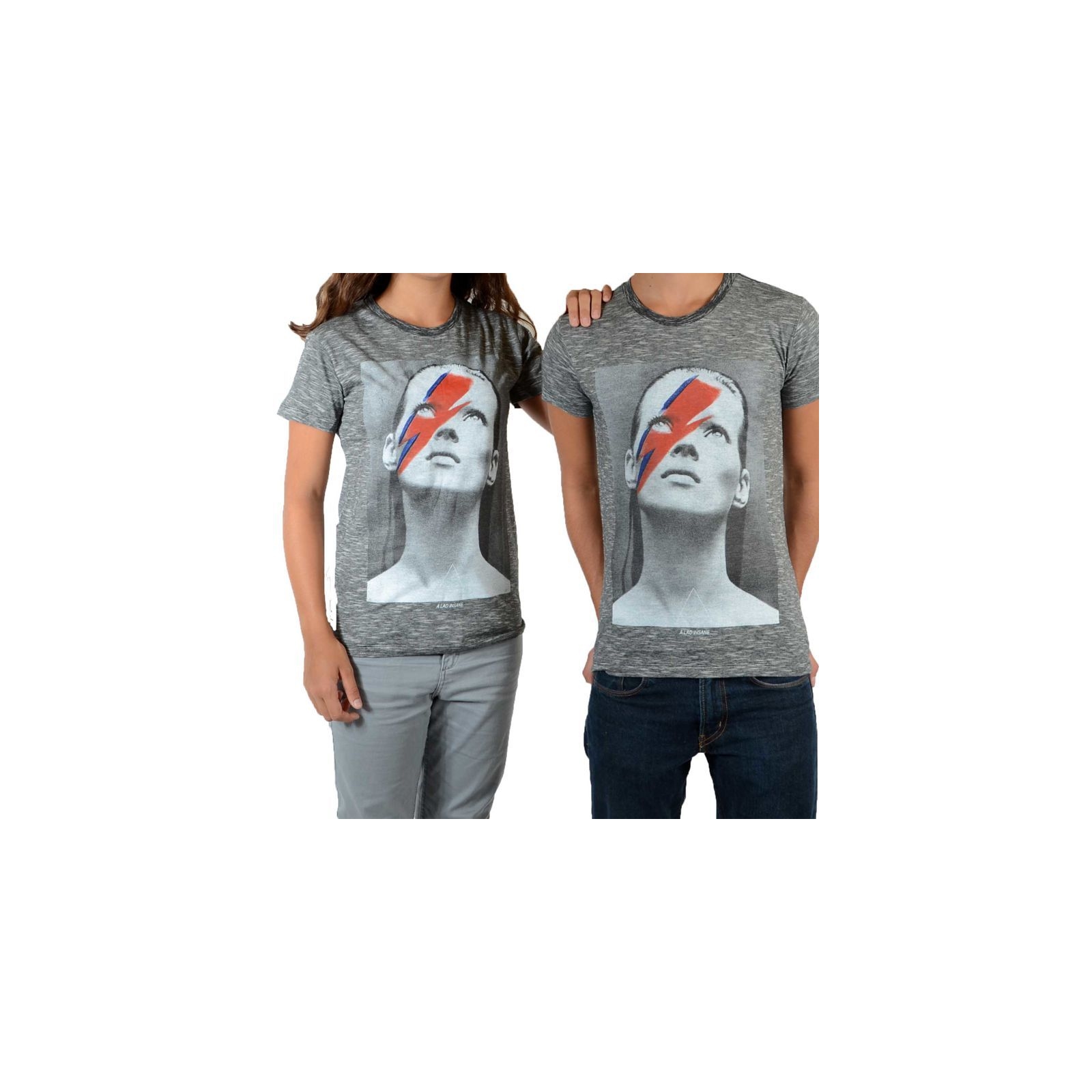 Tee Shirt Little Eleven Paris Katos SS Kate Moss Mixte (Garçon / Fille) Gris Cotton Vintage