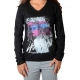 Tee Shirt Little Eleven Paris Gaga LS Mixte (Garçon / Fille) Lady Gaga Noir