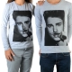 Tee Shirt Little Eleven Paris Bieber  LS Mixte (Garçon / Fille) Justin Bieber Gris