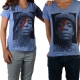 Tee Shirt Little Eleven Paris Wizka SS Wiz Khalifa Mixte (Garçon / Fille) Bleu Graza
