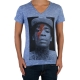 Tee Shirt Little Eleven Paris Wizka SS Wiz Khalifa Mixte (Garçon / Fille) Bleu Graza