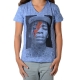 Tee Shirt Little Eleven Paris Wizka SS Wiz Khalifa Mixte (Garçon / Fille) Bleu Graza