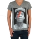 Tee Shirt Little Eleven Paris Wizka SS Wiz Khalifa Mixte (Garçon / Fille) Gris Vintage
