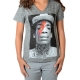 Tee Shirt Little Eleven Paris Wizka SS Wiz Khalifa Mixte (Garçon / Fille) Gris Vintage
