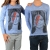 Tee Shirt Little Eleven Paris Selena LS Selena Gomez Mixte (Garçon / Fille) Bleu