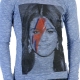 Tee Shirt Little Eleven Paris Selena LS Selena Gomez Mixte (Garçon / Fille) Bleu