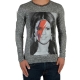 Tee Shirt Little Eleven Paris Selena LS Selena Gomez Mixte (Garçon / Fille) Gris Cotton Vintage