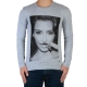 Tee Shirt Little Eleven paris Kim LS Mixte (Garçon / Fille) Kim Kardashian Gris
