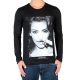 Tee Shirt Little Eleven paris Kim LS Mixte (Garçon / Fille) Kim Kardashian Noir