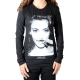 Tee Shirt Little Eleven paris Kim LS Mixte (Garçon / Fille) Kim Kardashian Noir