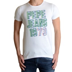 Tee Shirt Pepe Jeans Enfant Abi Blanc 