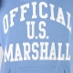Sweat Capuche Us Marshall Bleu Ciel / Blanc