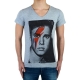 Tee Shirt Little Eleven Paris Bieber SS Mixte (garçon / fille) Justin Bieber Gris Chiné