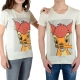 Tee Shirt Little Eleven Paris Bambi SS Mottled Mixte (Garçon / Fille) Bambi Blanc