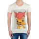 Tee Shirt Little Eleven Paris Bambi SS Mottled Mixte (Garçon / Fille) Bambi Blanc