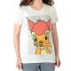 Tee Shirt Little Eleven Paris Bambi SS Mottled Mixte (Garçon / Fille) Bambi Blanc