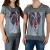 Tee Shirt Little Eleven Paris Jaffar SS Mixte (Garçon / Fille) Jaffar Gris Coton Vintage