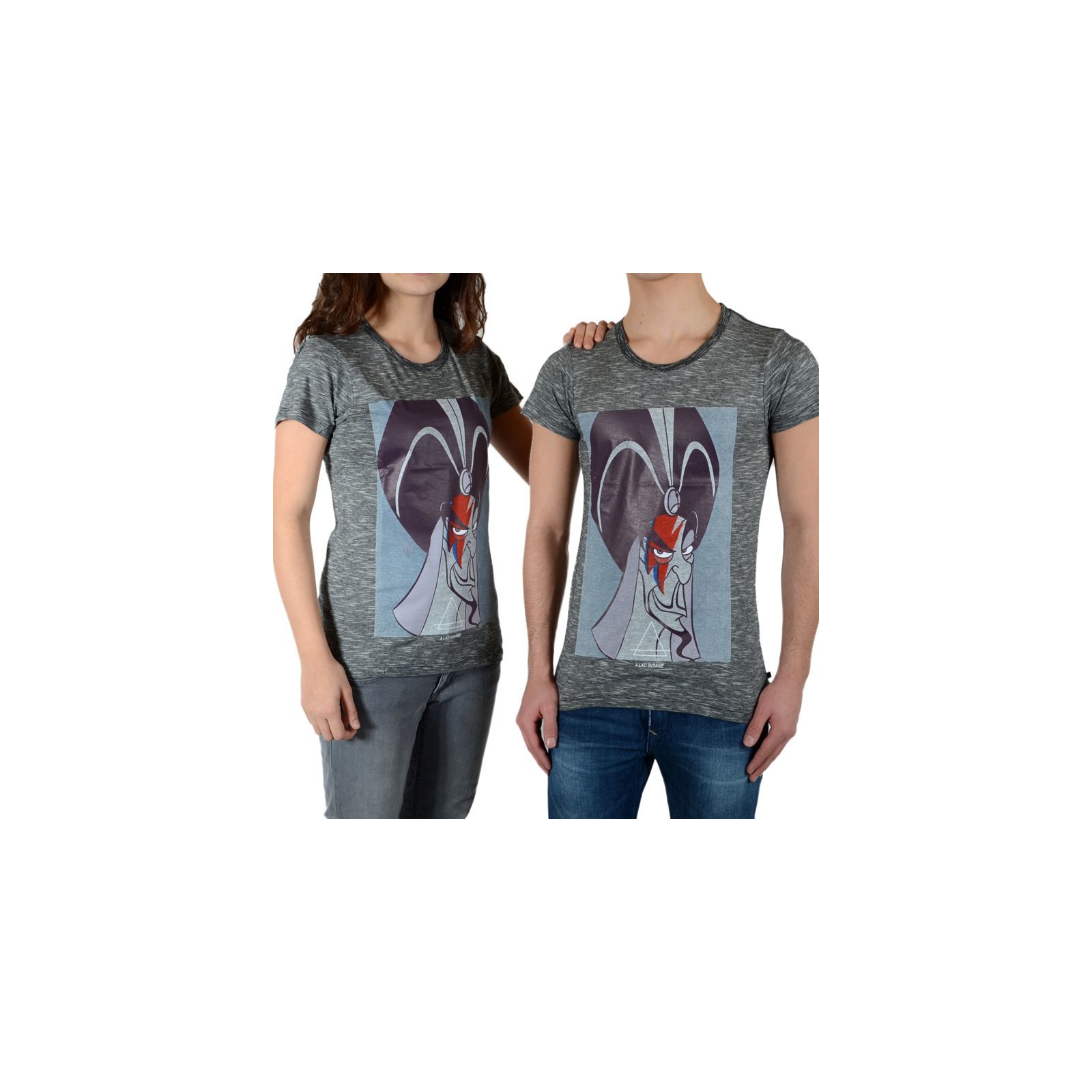 Tee Shirt Little Eleven Paris Jaffar SS Mixte (Garçon / Fille) Jaffar Gris Coton Vintage