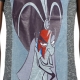 Tee Shirt Little Eleven Paris Jaffar SS Mixte (Garçon / Fille) Jaffar Gris Coton Vintage