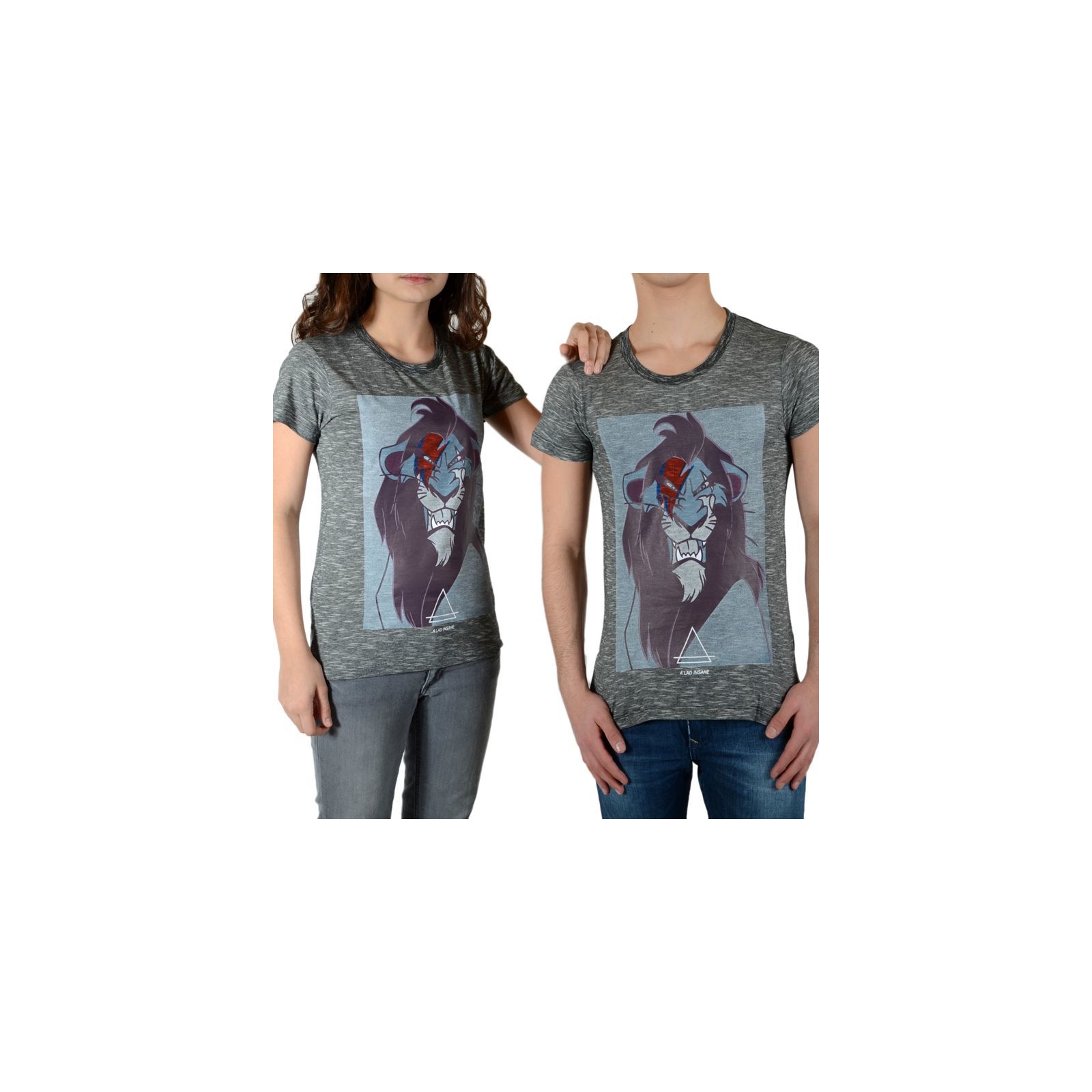 Tee Shirt Little Eleven Paris Scar SS Mixte (Garçon / Fille) Scar Gris Coton Vintage