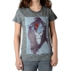 Tee Shirt Little Eleven Paris Scar SS Mixte (Garçon / Fille) Scar Gris Coton Vintage
