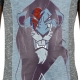 Tee Shirt Little Eleven Paris Scar SS Mixte (Garçon / Fille) Scar Gris Coton Vintage