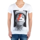 Tee Shirt Little Eleven Paris Wiz Bowie SS Mixte (garçon / fille) Wiz Khalifa Blanc