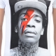 Tee Shirt Little Eleven Paris Wiz Bowie SS Mixte (garçon / fille) Wiz Khalifa Blanc