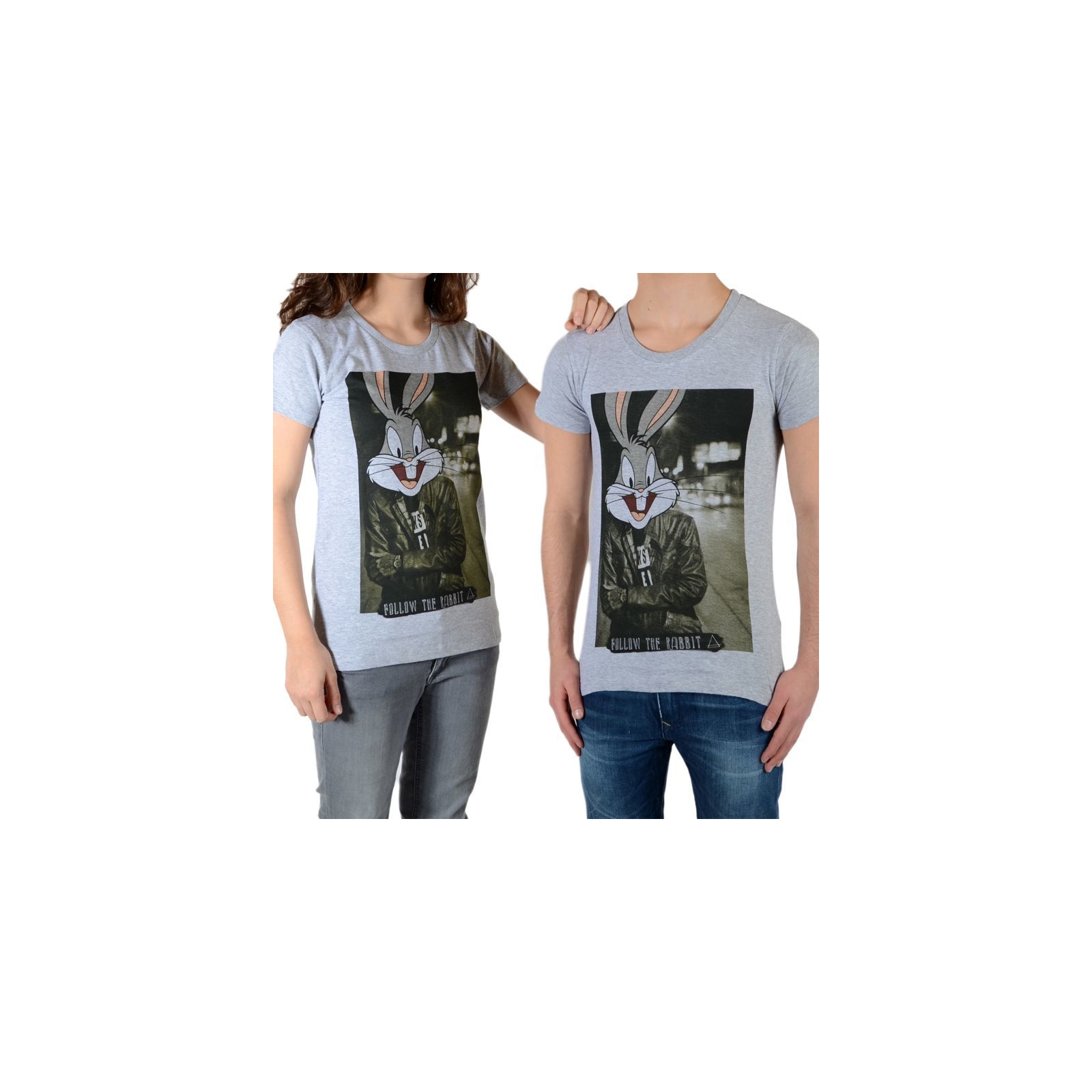 Tee Shirt Little Eleven Paris Rabbit SS Mixte (garçon / fille) Bugs Bunny Gris