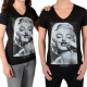 Tee Shirt Little Eleven Paris Marilyn SS Mixte (Garçon / Fille) Marilyn Monroe Noir