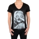 Tee Shirt Little Eleven Paris Marilyn SS Mixte (Garçon / Fille) Marilyn Monroe Noir