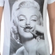 Tee Shirt Little Eleven Paris Marilyn SS Mixte (Garçon / Fille) Marilyn Monroe Blanc